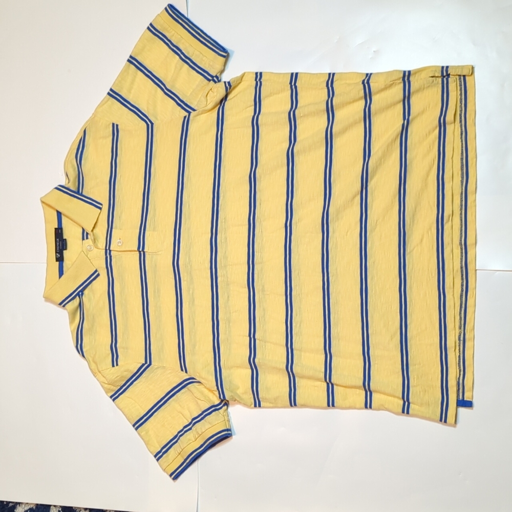 Men's Cremieux stripe polo shirt